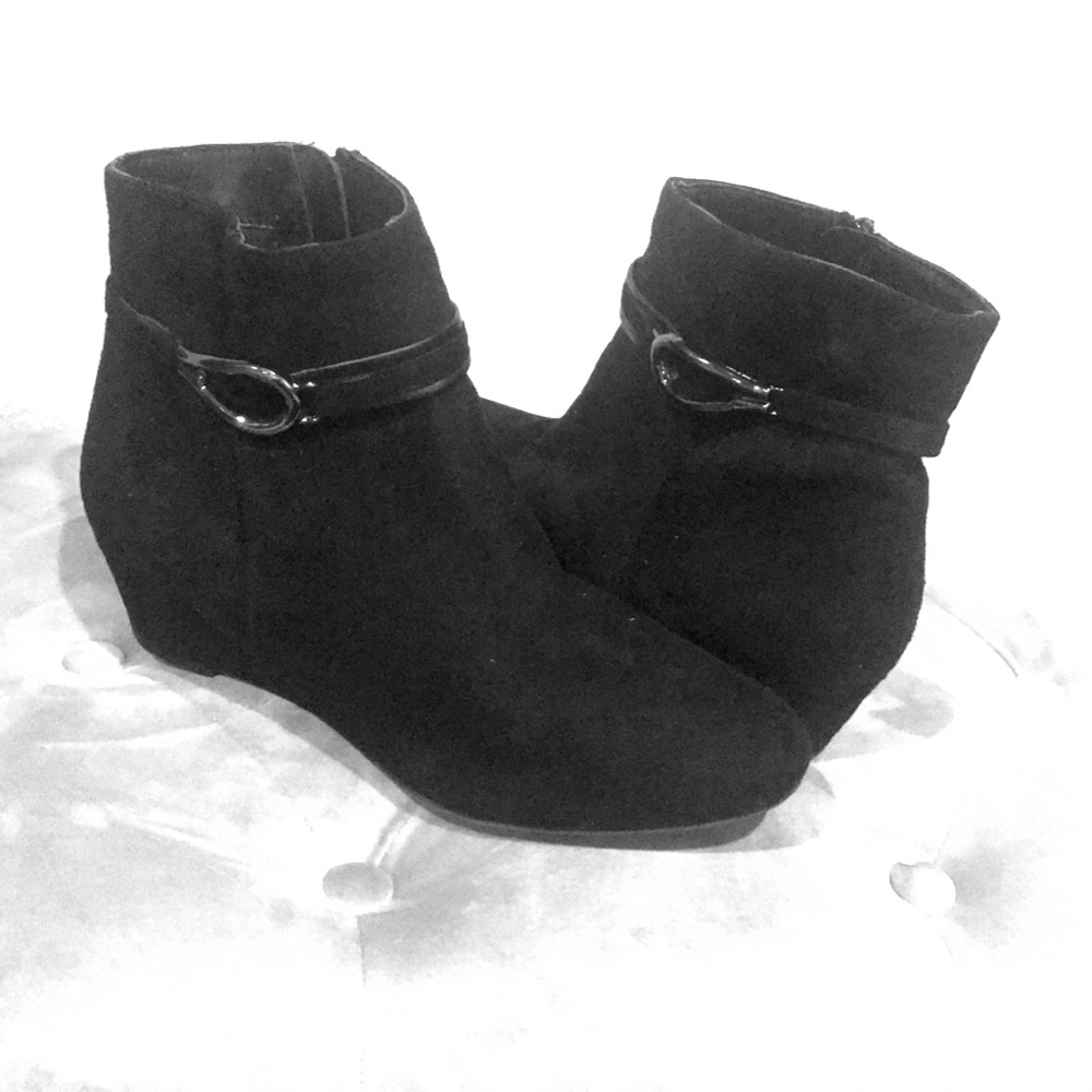 Black ankle boots